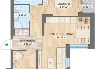 Продам 2-комнатную квартиру, 60.2 м2, Екатеринбург, ЖК Квартал Энтузиастов