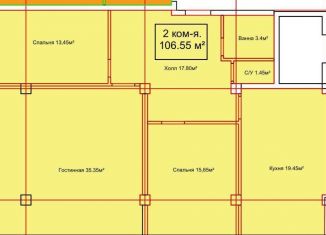 Продам 2-ком. квартиру, 96 м2, Махачкала, улица Даниялова, 122, Ленинский район