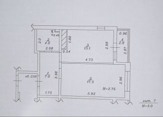 Продам 1-комнатную квартиру, 44.4 м2, Анапа, Анапское шоссе, 24к7, ЖК Раз-Два-Три