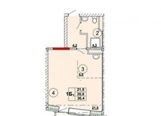 Продам квартиру студию, 36.4 м2, Абакан, улица Кирова, 185к2