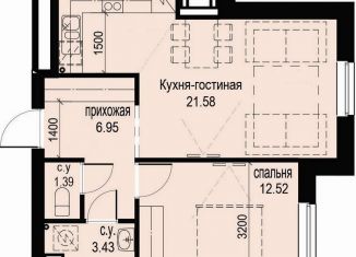 Продается однокомнатная квартира, 45.9 м2, Санкт-Петербург, метро Фрунзенская