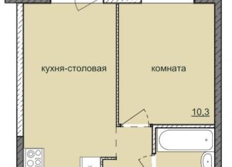 1-комнатная квартира на продажу, 33.3 м2, Ижевск, ЖК Ежевика