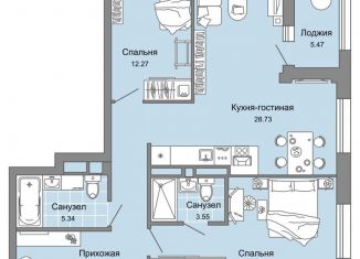 Продаю 3-комнатную квартиру, 82 м2, Кировская область