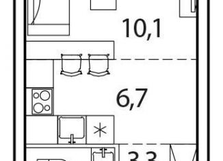 Продажа квартиры студии, 23.5 м2, деревня Рузино, жилой комплекс Новый Зеленоград, 2Б