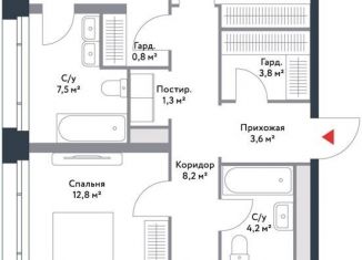 Продается 4-комнатная квартира, 93.9 м2, Москва, район Нагатинский Затон