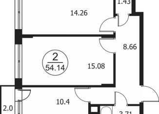 Продажа трехкомнатной квартиры, 112.4 м2, Московская область, Парковая улица, 1