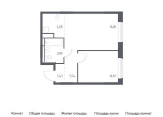 Продается 1-комнатная квартира, 40.6 м2, поселение Кокошкино, жилой комплекс Новое Внуково, к20