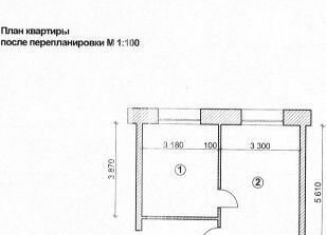 Комната на продажу, 30.7 м2, Гагарин, улица Гагарина, 5