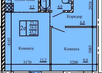 1-комнатная квартира на продажу, 45.2 м2, Коми, Петрозаводская улица, 43
