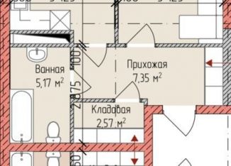 Продажа однокомнатной квартиры, 50.7 м2, Чечня, улица Ризвана Исаевича Гайдабаева, 37