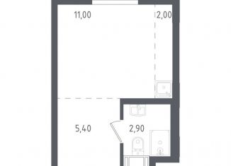 Продам квартиру студию, 21.3 м2, Люберцы, жилой комплекс Люберцы 2020, к70