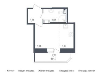 Продажа квартиры студии, 22.3 м2, Санкт-Петербург, метро Рыбацкое, жилой комплекс Живи в Рыбацком, 4