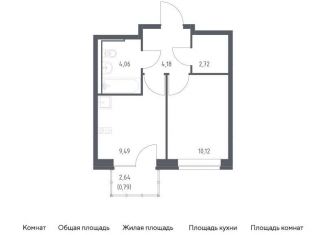 Продаю 1-комнатную квартиру, 31.4 м2, Санкт-Петербург, метро Рыбацкое