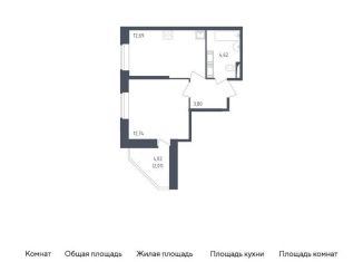 Продается 1-ком. квартира, 35.9 м2, Санкт-Петербург, жилой комплекс Живи в Рыбацком, 4, метро Рыбацкое