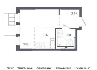 Квартира на продажу студия, 21.7 м2, Московская область, жилой комплекс Горки Парк, к3.1