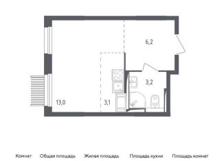 Продам квартиру студию, 25.5 м2, Мытищи, ЖК Мытищи Парк, жилой комплекс Мытищи Парк, к4