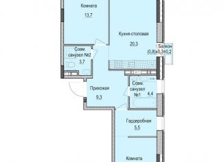Продам 2-комнатную квартиру, 68 м2, Казань, Приволжский район