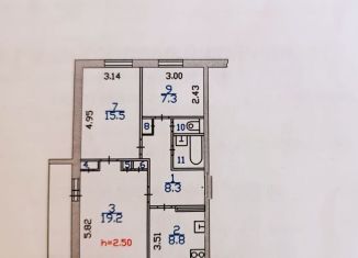 Продаю 3-комнатную квартиру, 65 м2, Вологодская область, Рабочая улица, 23