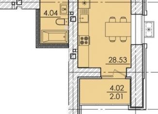 Продажа 1-комнатной квартиры, 41.3 м2, Пенза, Железнодорожный район