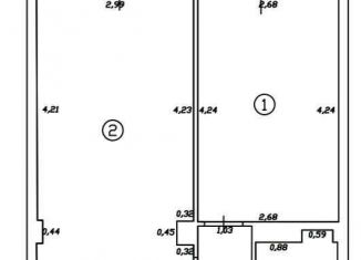 Продается 1-комнатная квартира, 38 м2, городской посёлок Новоселье, Красносельское шоссе, 6, ЖК Ньюпитер