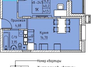 1-ком. квартира на продажу, 41.5 м2, Забайкальский край