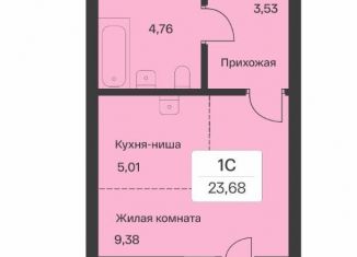 Продажа квартиры студии, 23.7 м2, городской посёлок Янино-1, Оранжевая улица, 12к1, ЖК Янила Драйв