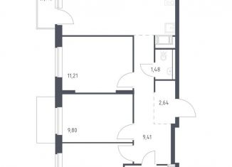 Продам 3-комнатную квартиру, 69 м2, Виллозское городское поселение