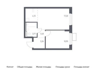 Продам однокомнатную квартиру, 40.8 м2, посёлок Жилино-1, жилой комплекс Егорово Парк, к3.1, ЖК Егорово Парк