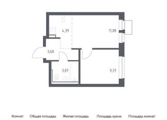 Продам 2-комнатную квартиру, 32.4 м2, Московская область, жилой комплекс Егорово Парк, к3.1