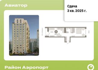 Продажа 1-комнатной квартиры, 45.6 м2, Новосибирск, улица Аэропорт, 88