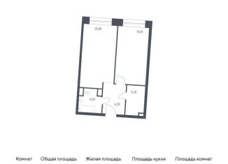 Однокомнатная квартира на продажу, 53.3 м2, Москва, Стремянный переулок, 2, район Замоскворечье