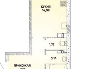 1-ком. квартира на продажу, 41.1 м2, Краснодарский край, улица Григория Булгакова, 7к1