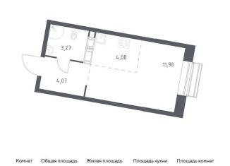 Продам квартиру студию, 23.3 м2, поселение Филимонковское, ЖК Цветочные Поляны