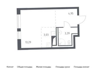 Продается квартира студия, 24.7 м2, Ленинградская область, жилой комплекс Квартал Лаголово, 2