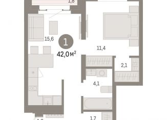 Продается однокомнатная квартира, 42 м2, Москва, Бульвар Рокоссовского