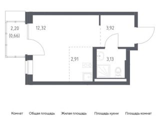 Квартира на продажу студия, 22.9 м2, поселение Рязановское, жилой комплекс Подольские Кварталы, к3