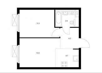 Продается 2-комнатная квартира, 36.2 м2, посёлок Коммунарка, Проектируемый проезд № 7094, ЖК Бунинские Луга