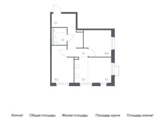 Продажа двухкомнатной квартиры, 53.2 м2, Владивосток, улица Сабанеева, 1.1