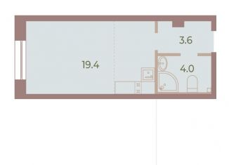 Квартира на продажу студия, 27 м2, Санкт-Петербург, Петроградский район, Петровский проспект, 9В