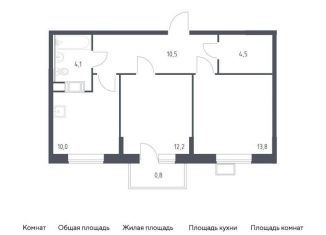 Продажа 2-комнатной квартиры, 55.9 м2, деревня Середнево, жилой комплекс Цветочные Поляны Экопарк, к2