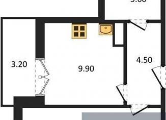 Продам 1-комнатную квартиру, 39.5 м2, Воронеж, улица Маршала Одинцова, 25Бпоз28, ЖК Лазурный