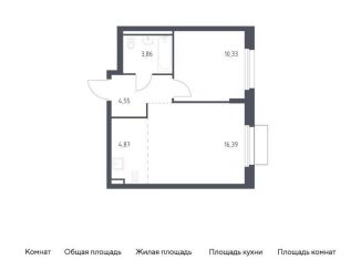 Продаю 1-комнатную квартиру, 40 м2, Москва, жилой комплекс Квартал Марьино, к1