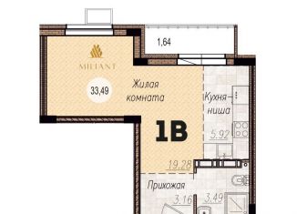 Продам 1-комнатную квартиру, 33.5 м2, Тольятти, ЖК Гринвуд