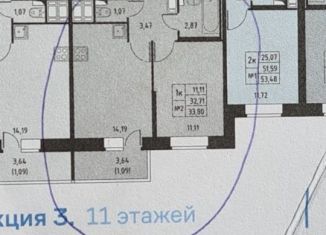 Аренда 1-комнатной квартиры, 36.3 м2, Колпино, Балканская дорога, 12к2