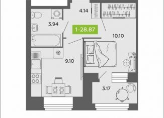 Продам однокомнатную квартиру, 29 м2, Архангельск, Октябрьский округ