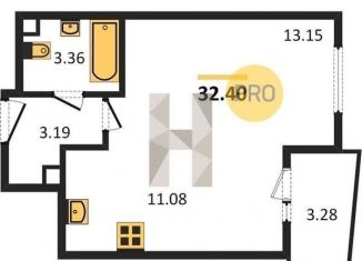 Продается 1-комнатная квартира, 32.4 м2, Екатеринбург, улица Азина, 31, улица Азина