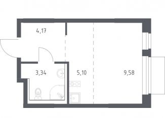 Продается квартира студия, 22.2 м2, деревня Мисайлово, Молодёжный бульвар