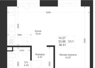 Продажа квартиры студии, 36.5 м2, Столбищенское сельское поселение