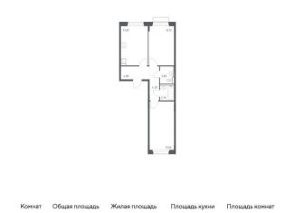 Продам двухкомнатную квартиру, 57.5 м2, Москва, жилой комплекс Новое Внуково, к28