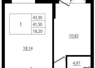 Продается 1-ком. квартира, 41.9 м2, Ленинградская область, улица Шоссе в Лаврики, 78к3